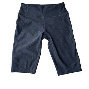 Outdoor‎ Voices Size XS Longline Biker Shorts Charcoal Black Marl Athletic Yoga
